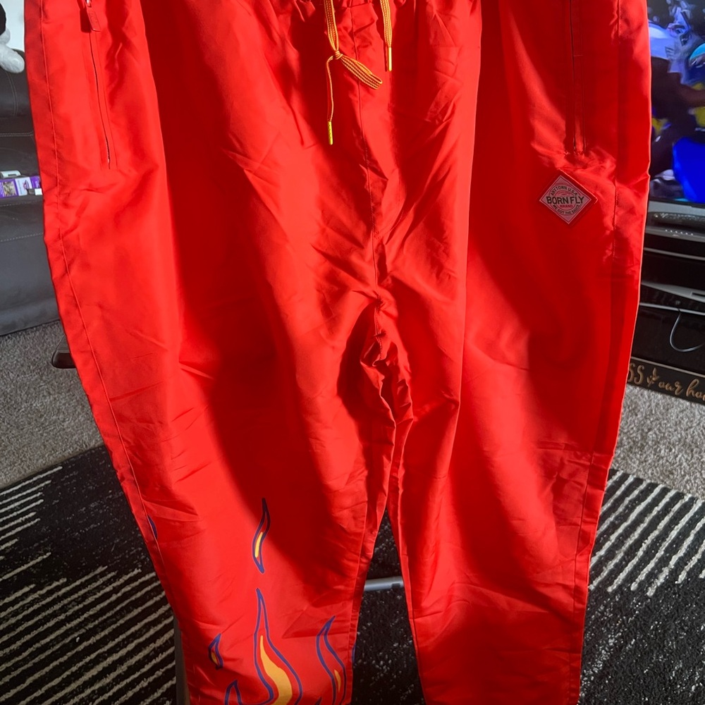 Sprayground Red Flame Pants